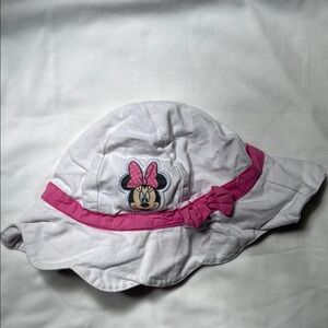 Disney Pink and White Minnie Mouse Hat